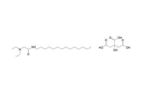 2-(diethylamino)-N-tetradecylacetamide, citrate(1.1)