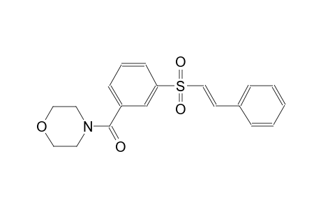 morpholine, 4-[3-[[(E)-2-phenylethenyl]sulfonyl]benzoyl]-