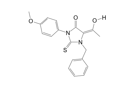 1-Benzyl-5-(1-hydroxyethylidene)-3-(4-methoxyphenyl)-2-thioxoimidazolidin-4-one