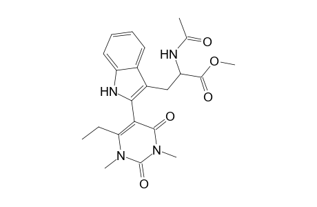 Methyl 2-(acetylamino)-3-[2-(6-ethyl-1,3-dimethyl-2,4-dioxo-1,2,3,4-tetrahydro-5-pyrimidinyl)-1H-indol-3-yl]propanoate
