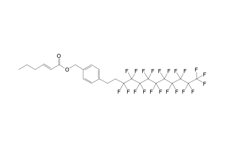 [4-(3,3,4,4,5,5,6,6,7,7,8,8,9,9,10,10,11,11,12,12,12-henicosafluorododecyl)phenyl]methyl (E)-hex-2-enoate