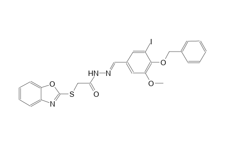 2-(1,3-benzoxazol-2-ylsulfanyl)-N'-{(E)-[4-(benzyloxy)-3-iodo-5-methoxyphenyl]methylidene}acetohydrazide
