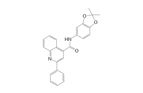 4-Quinolinecarboxamide, N-(2,2-dimethyl-1,3-benzodioxol-5-yl)-2-phenyl-