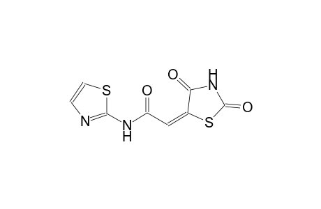 (2E)-2-(2,4-dioxo-1,3-thiazolidin-5-ylidene)-N-(1,3-thiazol-2-yl)ethanamide