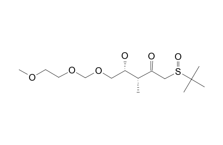 (3R,4S,R(S))-1-(TERT.-BUTYLSULFINYL)-4-HYDROXY-5-(METHOXYETHOXYMETHYL)-3-METHYLPENTAN-2-ONE