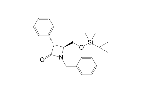 (3R,4S)-1-benzyl-4-[[tert-butyl(dimethyl)silyl]oxymethyl]-3-phenyl-azetidin-2-one