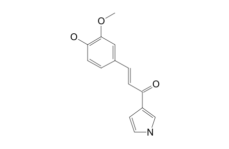 (2E)-3-(4-HYDROXY-3-METHOXYPHENYL)-1-(1H-PYRROL-3-YL)-PROP-2-EN-1-ONE
