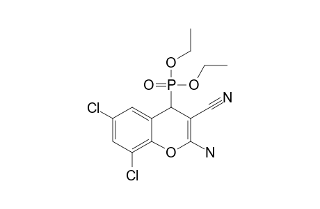 DIETHYL-2-AMINO-6,8-DICHLORO-3-CYANO-4H-CHROMEN-4-YLPHOSPHONATE