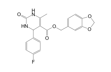 5-pyrimidinecarboxylic acid, 4-(4-fluorophenyl)-1,2,3,4-tetrahydro-6-methyl-2-oxo-, 1,3-benzodioxol-5-ylmethyl ester