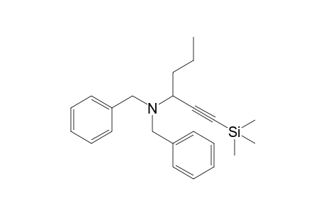 N,N-Dibenzyl-1-(trimethylsilyl)-1-hexyn-3-amine