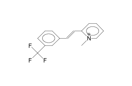 2-(3-Trifluoromethyl-styryl)-N-methyl-pyridinium cation