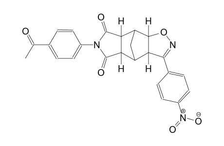 (3aS,4S,4aR,7aS,8S,8aS)-6-(4-acetylphenyl)-3-(4-nitrophenyl)-4,4a,8,8a-tetrahydro-3aH-4,8-methanoisoxazolo[4,5-f]isoindole-5,7(6H,7aH)-dione