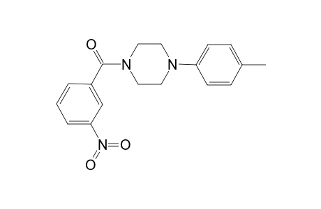 (3-nitrophenyl)-[4-(p-tolyl)piperazino]methanone