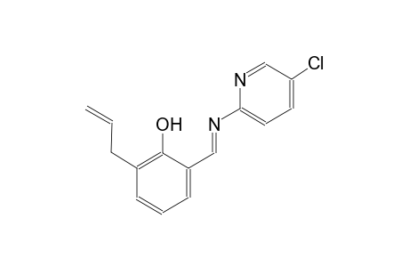 phenol, 2-[(E)-[(5-chloro-2-pyridinyl)imino]methyl]-6-(2-propenyl)-