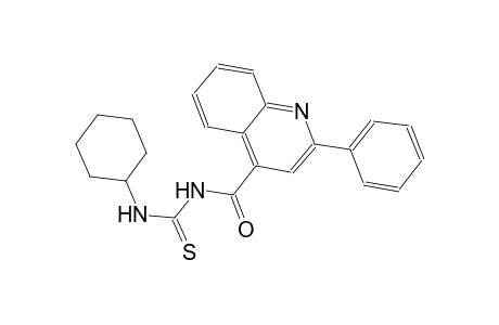 N-cyclohexyl-N'-[(2-phenyl-4-quinolinyl)carbonyl]thiourea