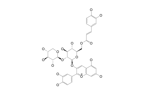 CYANIDIN-3-O-(2-O-BETA-XYLOPYRANOSYL-6-O-(E)-PARA-CAFEOYL)-BETA-GALACTOPYRANOSIDE