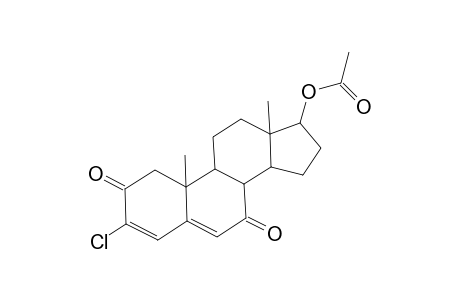 Androsta-3,5-diene-2,7-dione, 3-chloro-17.beta.-hydroxy-, acetate