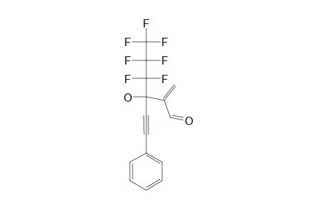 3-HEPTAFLUOROPROPYL-3-HYDROXY-2-METHYLENE-5-PHENYL-4-PENTYNAL