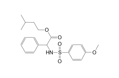 isopentyl {[(4-methoxyphenyl)sulfonyl]amino}(phenyl)acetate