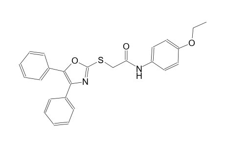 2-[(4,5-diphenyl-1,3-oxazol-2-yl)sulfanyl]-N-(4-ethoxyphenyl)acetamide