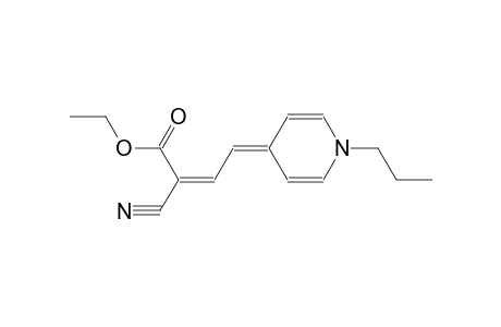 ethyl (2Z)-2-cyano-4-(1-propyl-4(1H)-pyridinylidene)-2-butenoate