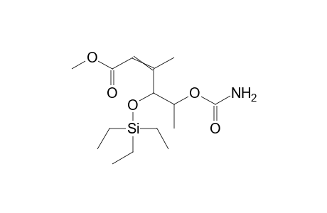Methyl (4s,5s)-(z)-5-(carbamoyl)oxy-4-(triethylsilyl)oxy-3-methyl-2-hexenoate