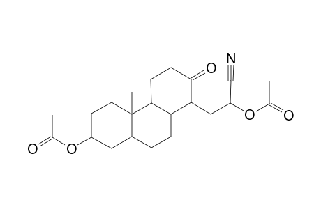 7-Acetoxyperhydrophenanthren-2-one, 4b-methyl-1-(2-acetoxy-2-cyano)ethyl-
