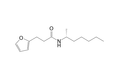 (R)-(-)-N-(1-Methylhexyl)-3-(2-furyl)propanamide