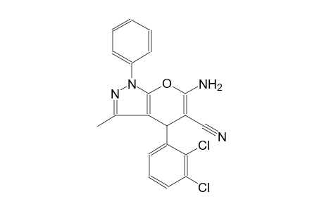 6-amino-4-(2,3-dichlorophenyl)-3-methyl-1-phenyl-1,4-dihydropyrano[2,3-c]pyrazole-5-carbonitrile