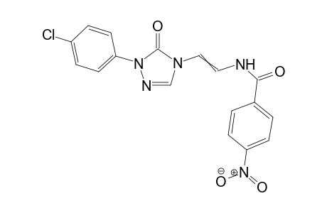 N-{2-[1-(4-Chlorophenyl)-5-oxo-1,5-dihydro-[1,2,4]triazol-4-yl]vinyl}-4-nitrobenzamide