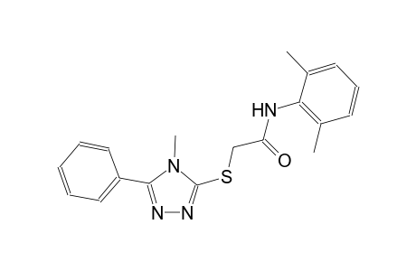 N-(2,6-dimethylphenyl)-2-[(4-methyl-5-phenyl-4H-1,2,4-triazol-3-yl)sulfanyl]acetamide