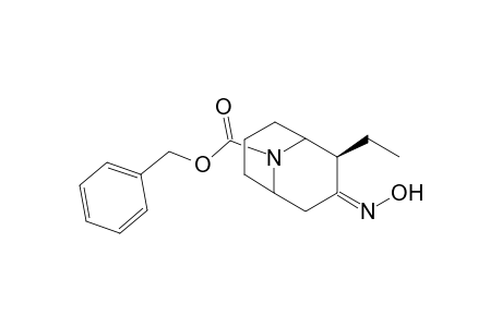 (Z)-(+)-Benzyl 2.beta.-ethyl-3-hydroxyimino-9-azabicyclo[3.3.1]nonane-9-carboxylate