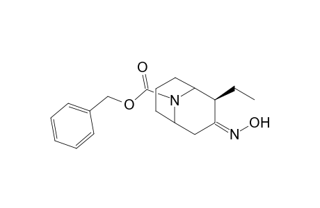 (Z)-(+)-Benzyl 2.beta.-ethyl-3-hydroxyimino-9-azabicyclo[3.3.1]nonane-9-carboxylate