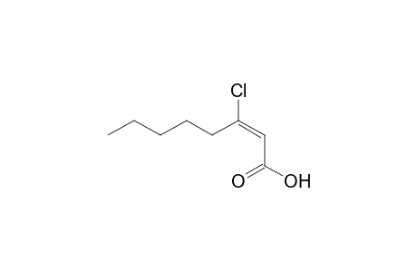 (E)-3-Chloro-2-octenoic acid