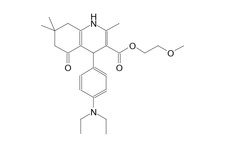 2-methoxyethyl 4-[4-(diethylamino)phenyl]-2,7,7-trimethyl-5-oxo-1,4,5,6,7,8-hexahydro-3-quinolinecarboxylate