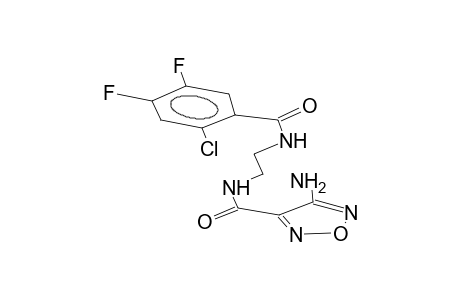 N-[2-(3-amino-4-furazanyl)carbamidoethyl]-2-chloro-4,5-difluorobenzamide