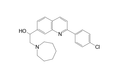 2-(1-Azepanyl)-1-[2-(4-chlorophenyl)-7-quinolinyl]ethanol