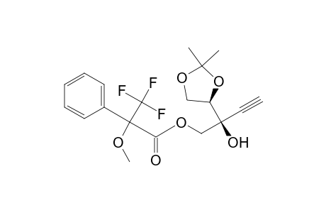 2(S)-2-Hydroxy-2-[(4R)-2,2-dimethyl-1,3-dioxolan-4-yl]-3-butyn-1-yl (2S)-2-Methoxy-2-phenyltrifluoropropanoate