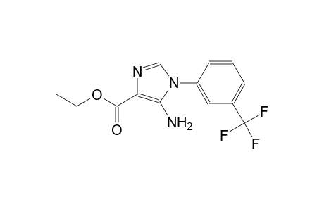 1H-imidazole-4-carboxylic acid, 5-amino-1-[3-(trifluoromethyl)phenyl]-, ethyl ester