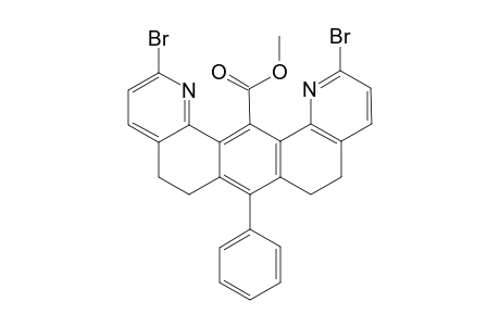 Benzo[1,2-h:5,4-h']diquinoline-14-carboxylic acid, 2,12-dibromo-5,6,8,9-tetrahydro-7-phenyl-, methyl ester