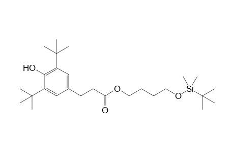 3-(3,5-ditert-butyl-4-hydroxy-phenyl)propionic acid 4-[tert-butyl(dimethyl)silyl]oxybutyl ester