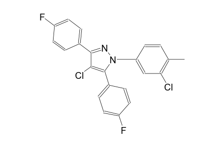 4-chloro-1-(3-chloro-4-methylphenyl)-3,5-bis(4-fluorophenyl)-1H-pyrazole