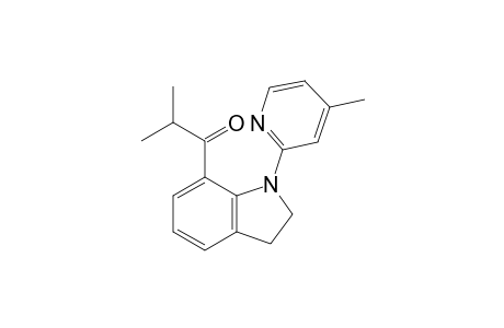 2-methyl-1-[1-(4-methyl-2-pyridinyl)-2,3-dihydroindol-7-yl]-1-propanone