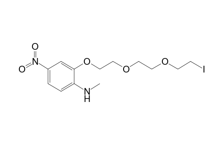 N-Methylamino-4-nitro-2-(9-iodo-1,4,7-trioxanonyl)benzene