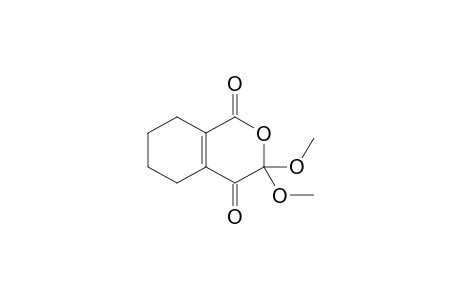 5,6,7,8-Tetrahydro-3,3-dimethoxy-1H-2-benzopyran-1,4(3H)-dione