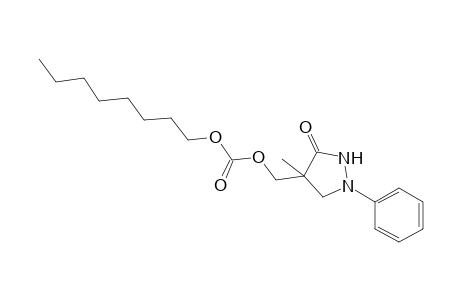 Carbonic acid, (4-methyl-3-oxo-1-phenyl-4-pyrazolidinyl)methyl octyl ester