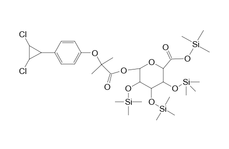 Pertrimethylsiylated ciprofibrate glucuronide