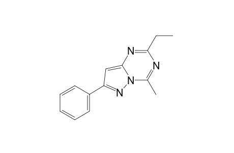 2-ethyl-4-methyl-7-phenylpyrazolo[1,5-a]-s-triazine