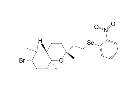 (2.alpha.,4a.beta.,6.alpha.,8a.alpha.)-(.+-.)-6-Bromooctahydro-2,5,5,8a-tetramethyl-2-[-[(2-nitrophenyl)seleno]ethyl]-2H-1-benzopyran