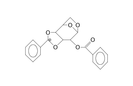 2-O-Benzoyl-3,4-O-benzylidenium-1,6-anhydro-B-D-altropyranose cation